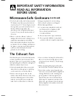 Preview for 8 page of Frigidaire CGLMV168 Use & Care Manual