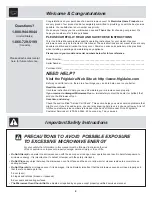 Preview for 2 page of Frigidaire CGLMV169 Use & Care Manual