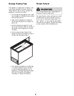 Preview for 8 page of Frigidaire CHEST FREEZER Manual