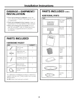 Предварительный просмотр 4 страницы Frigidaire CMWV150KBA Installation Instructions Manual