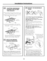 Предварительный просмотр 14 страницы Frigidaire CMWV150KBA Installation Instructions Manual