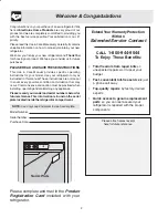 Preview for 2 page of Frigidaire Compact Refrigerator Use And Care Manual