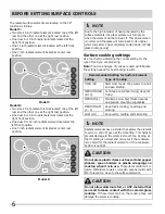 Preview for 6 page of Frigidaire Cooktop Use & Care Manual