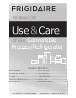 Frigidaire Cool Connect FGVH2177T Use And Care Manual preview