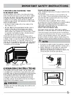 Preview for 5 page of Frigidaire CPBM3077RF Use & Care Manual