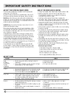 Preview for 6 page of Frigidaire CPBM3077RF Use & Care Manual