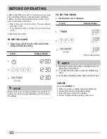 Preview for 10 page of Frigidaire CPBM3077RF Use & Care Manual