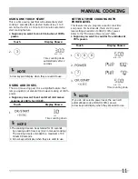 Preview for 11 page of Frigidaire CPBM3077RF Use & Care Manual