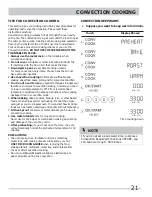 Preview for 21 page of Frigidaire CPBM3077RF Use & Care Manual