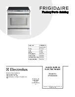 Frigidaire CPES3085KF1 Service Parts Catalog preview