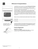 Preview for 2 page of Frigidaire CPFLEFZ98GCC Use & Care Manual