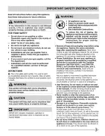 Preview for 3 page of Frigidaire CPGS3085KF2 Use & Care Manual