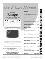 Preview for 1 page of Frigidaire CPLEF398DCD Use & Care Manual