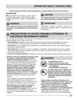 Предварительный просмотр 3 страницы Frigidaire CPMC3085KF1 Use & Care Manual