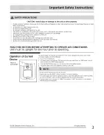 Preview for 3 page of Frigidaire CRA053PU112 Use & Care Manual