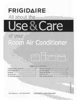 Frigidaire CRA054XT70 Use & Care Manual preview