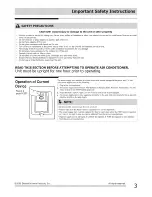 Preview for 3 page of Frigidaire CRA054XT710 Use & Care Manual