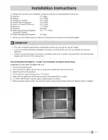 Preview for 3 page of Frigidaire CRA086HT10 Installation Instructions Manual