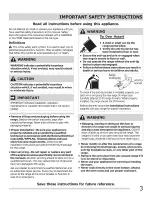 Preview for 3 page of Frigidaire DGEF3041KFN Use & Care Manual