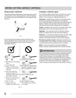 Preview for 6 page of Frigidaire DGEF3041KFN Use & Care Manual