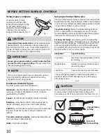 Preview for 10 page of Frigidaire DGGF3032KB Important Safety Instructions Manual