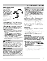 Preview for 11 page of Frigidaire DGGF3054KF Use & Care Manual