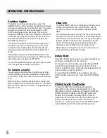 Preview for 6 page of Frigidaire DGHD2433KF Use And Care Manual