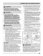 Preview for 9 page of Frigidaire DGUS2635LE1 Use & Care Manual