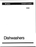 Предварительный просмотр 1 страницы Frigidaire DW3300D Owner'S Manual