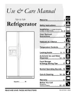 Preview for 1 page of Frigidaire E23CS75DSS0 Use & Care Manual