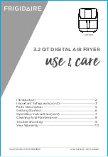 Frigidaire EAF383 Use & Care Manual preview