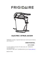 Frigidaire ECTJ1600S User Manual preview