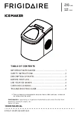 Preview for 1 page of Frigidaire EFIC102-WHITE User Manual