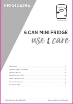 Предварительный просмотр 1 страницы Frigidaire EFMIS121-RED Use & Care Manual