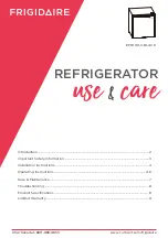 Frigidaire EFR100-C Use & Care Manual preview