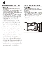 Preview for 4 page of Frigidaire EFR100-C Use & Care Manual