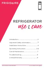 Frigidaire EFR726 Use & Care Manual предпросмотр