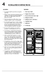 Предварительный просмотр 4 страницы Frigidaire EFR726 Use & Care Manual