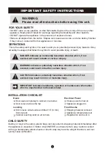 Preview for 2 page of Frigidaire EFRB200 User Manual