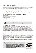 Preview for 3 page of Frigidaire EFRB200 User Manual