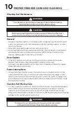 Preview for 10 page of Frigidaire EFRF314-C Use & Care Manual