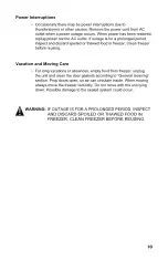 Preview for 12 page of Frigidaire EFRF5003-6COM Use & Care Manual