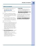 Preview for 8 page of Frigidaire EI36PC60GS (Spanish) Guia De Instalación, Uso Y Cuidado