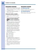 Preview for 9 page of Frigidaire EI36PC60GS (Spanish) Guia De Instalación, Uso Y Cuidado