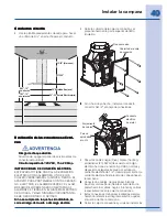 Предварительный просмотр 12 страницы Frigidaire EI36PC60GS (Spanish) Guia De Instalación, Uso Y Cuidado