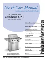 Предварительный просмотр 1 страницы Frigidaire Electric Patio Grill Use & Care Manual