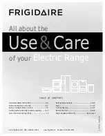 Frigidaire Electric Ranges Use & Care Manual предпросмотр