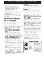 Preview for 3 page of Frigidaire Electric Slide-In Range Installation Instructions Manual