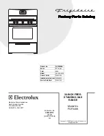 Frigidaire ELECTROLUX FGF348KSB Factory Parts Catalog preview