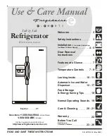 Предварительный просмотр 1 страницы Frigidaire Elements 241721000 Use & Care Manual